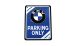 BMW F 650, CS, GS, ST, Dakar (1994-2007) Metal sign BMW - Parking Only