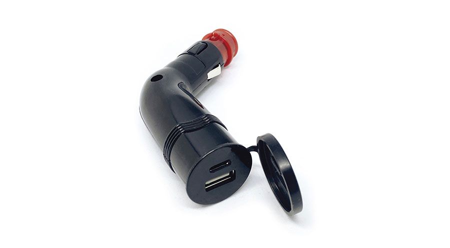 BMW K1600GT & K1600GTL Angular USB adapter for motorcycle socket