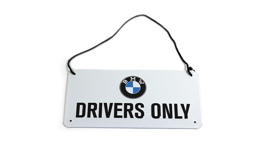 BMW F650GS (08-12), F700GS & F800GS (08-18) Metal sign BMW - Drivers Only