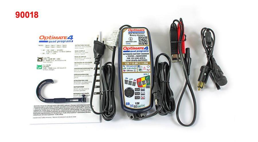 BMW G 310 GS Battery charger Optimate 4 Quad Program